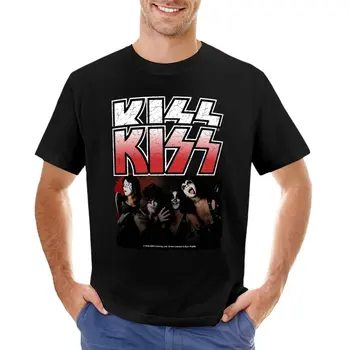 KISS? | Изображение група 1975 плюс лого | Тениска с проблемни дизайн, корея, модна тениска с графичен дизайн, забавни тениски, мъжки тениски